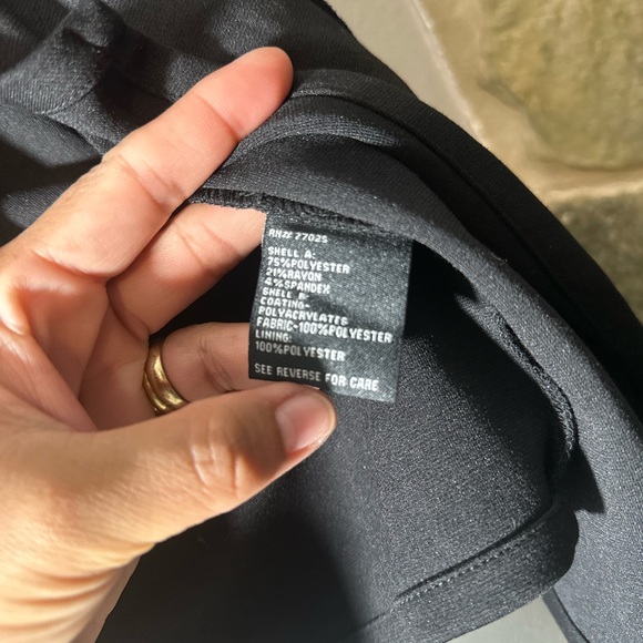 Jacket & Top Jacket Vegan Leather Trim Asymmetrical Front. Size XL - Picture 4 of 6